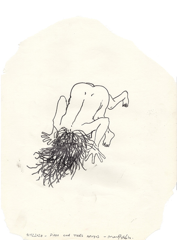 three-legged handstand